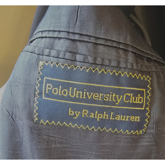 Vintage Polo Ralph Lauren Blazer Men's 40 Wool Navy Sports Coat Gold Button USA - Picture 8 of 10